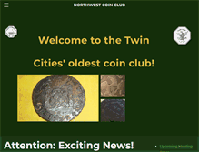 Tablet Screenshot of northwestcoinclub.com